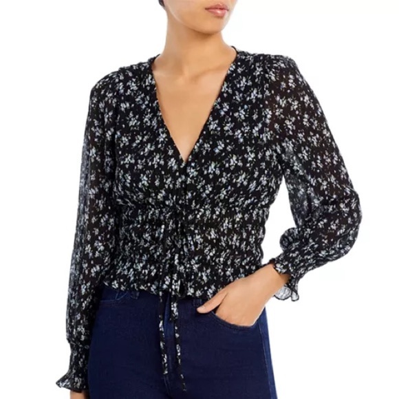 Lucy Paris Small
Printed Blouson Sleeve Top Bloomingdales - Picture 1 of 10
